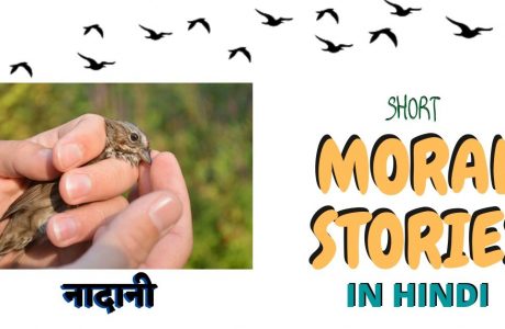 A Bird on Hand of boy- A Short Moral Stories in Hindi